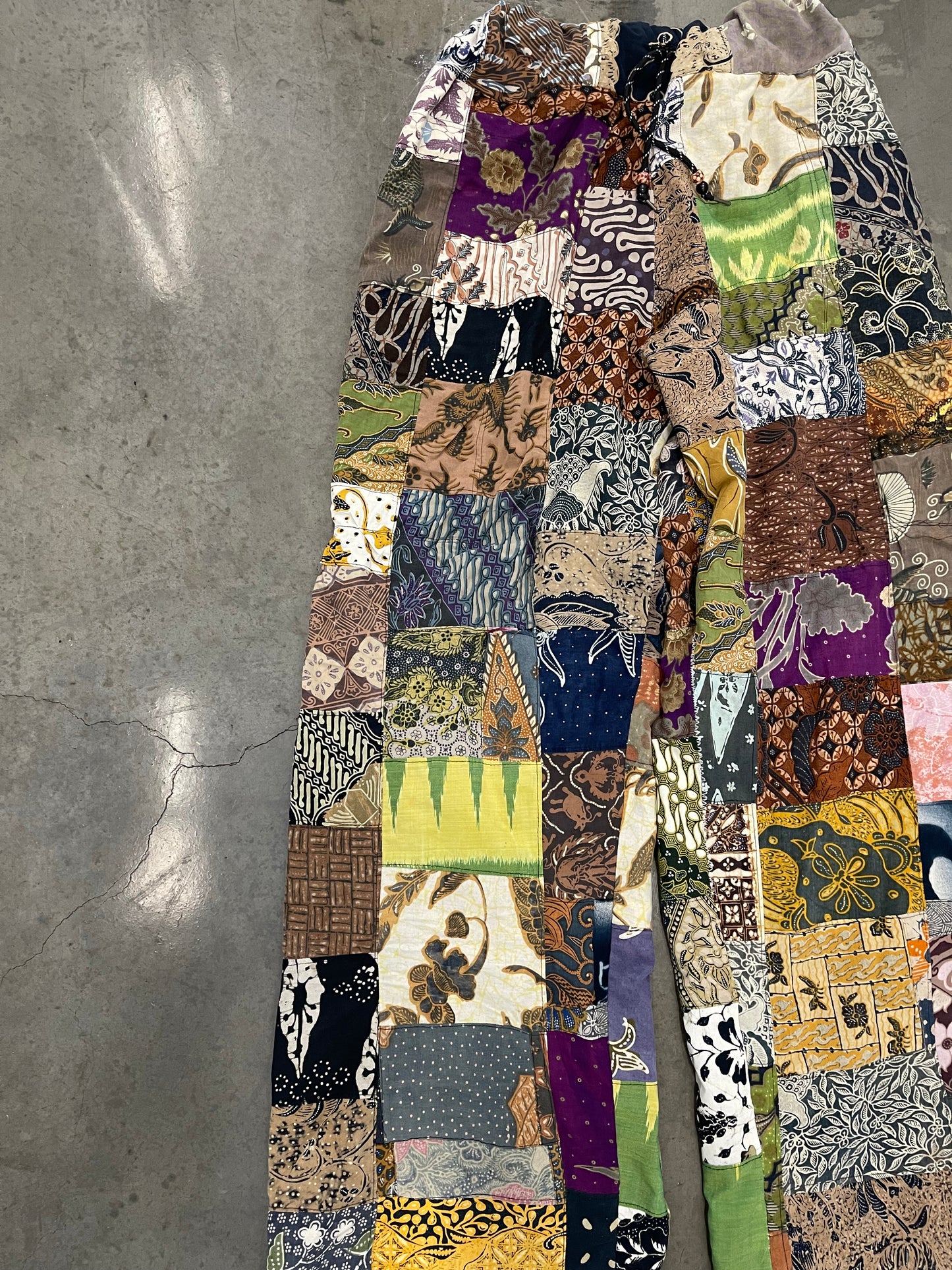 Bluesin’s “The Soundseather” Batik Patchwork Pants