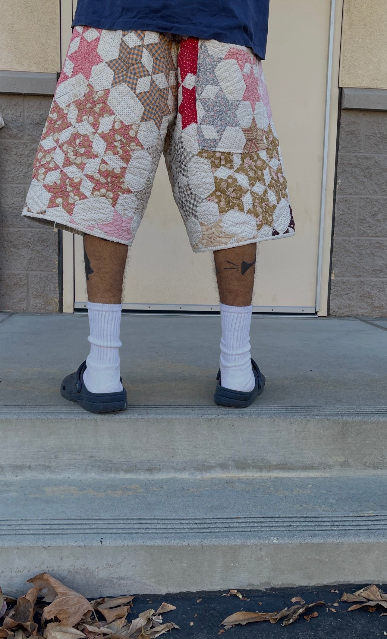 BLUESIN’S “BIG STAR BLUES” VINTAGE QUILT QUILTED SHORTS