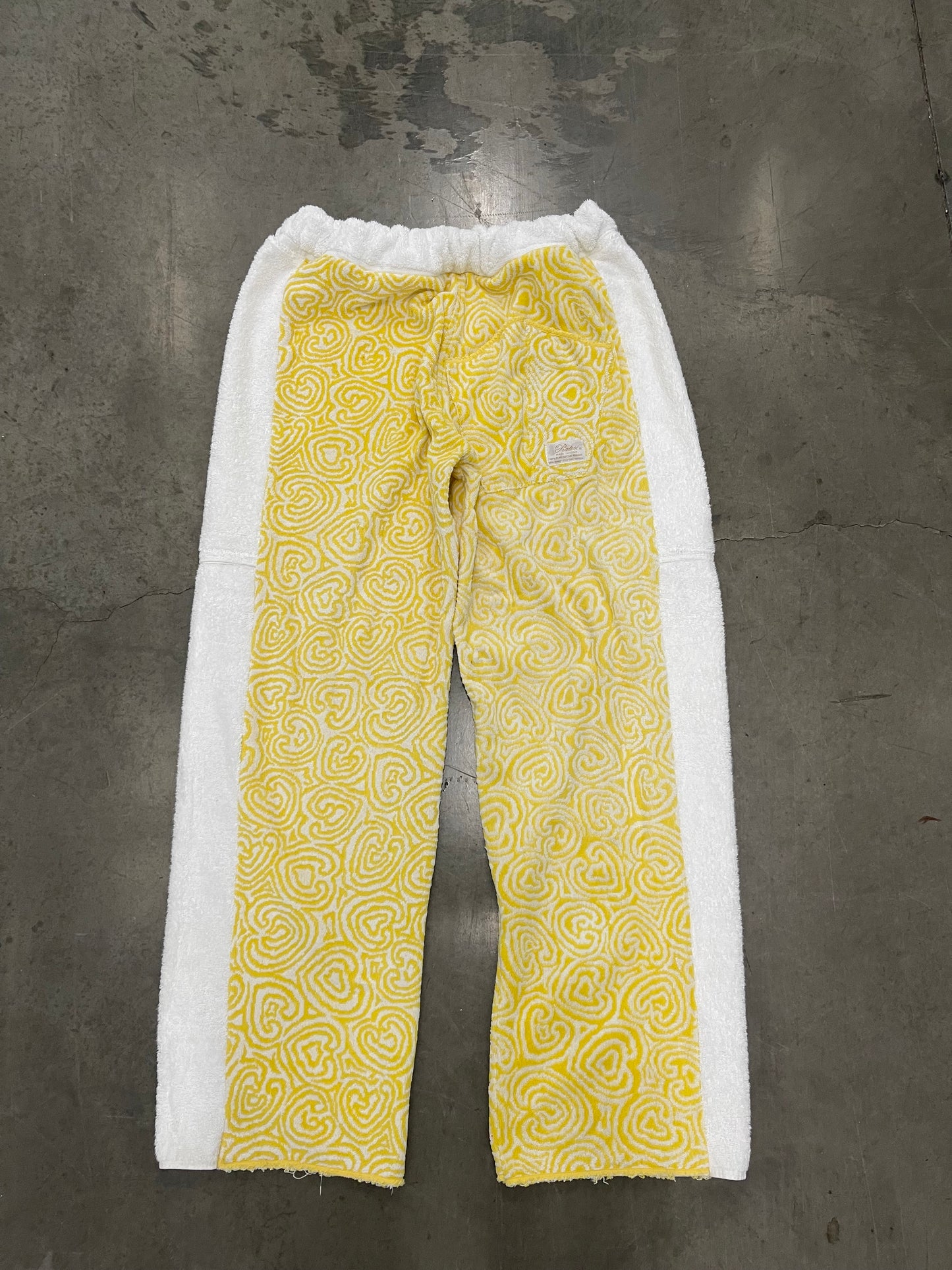 Bluesin’s “Pratesi” Vintage Abstract Swirl Towel Pants
