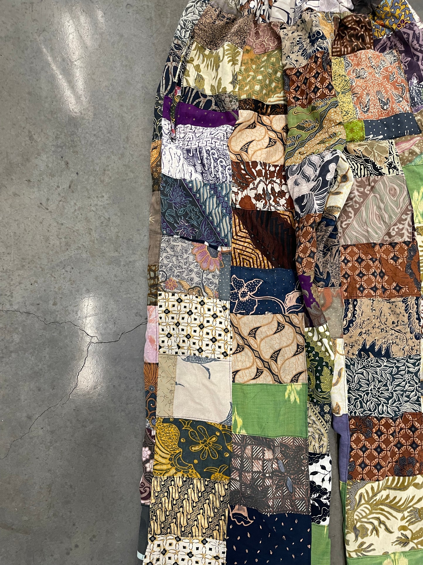 Bluesin’s “The Soundseather” Batik Patchwork Pants