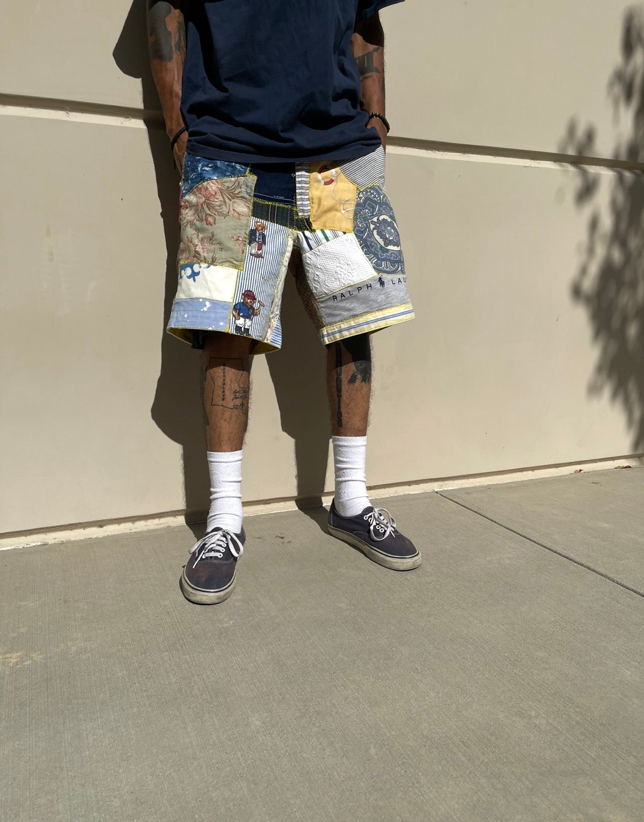 BLUESIN’S “NAUTICAL VOYAGE” RALPH LAUREN PATCHWORK CHINO SHORTS