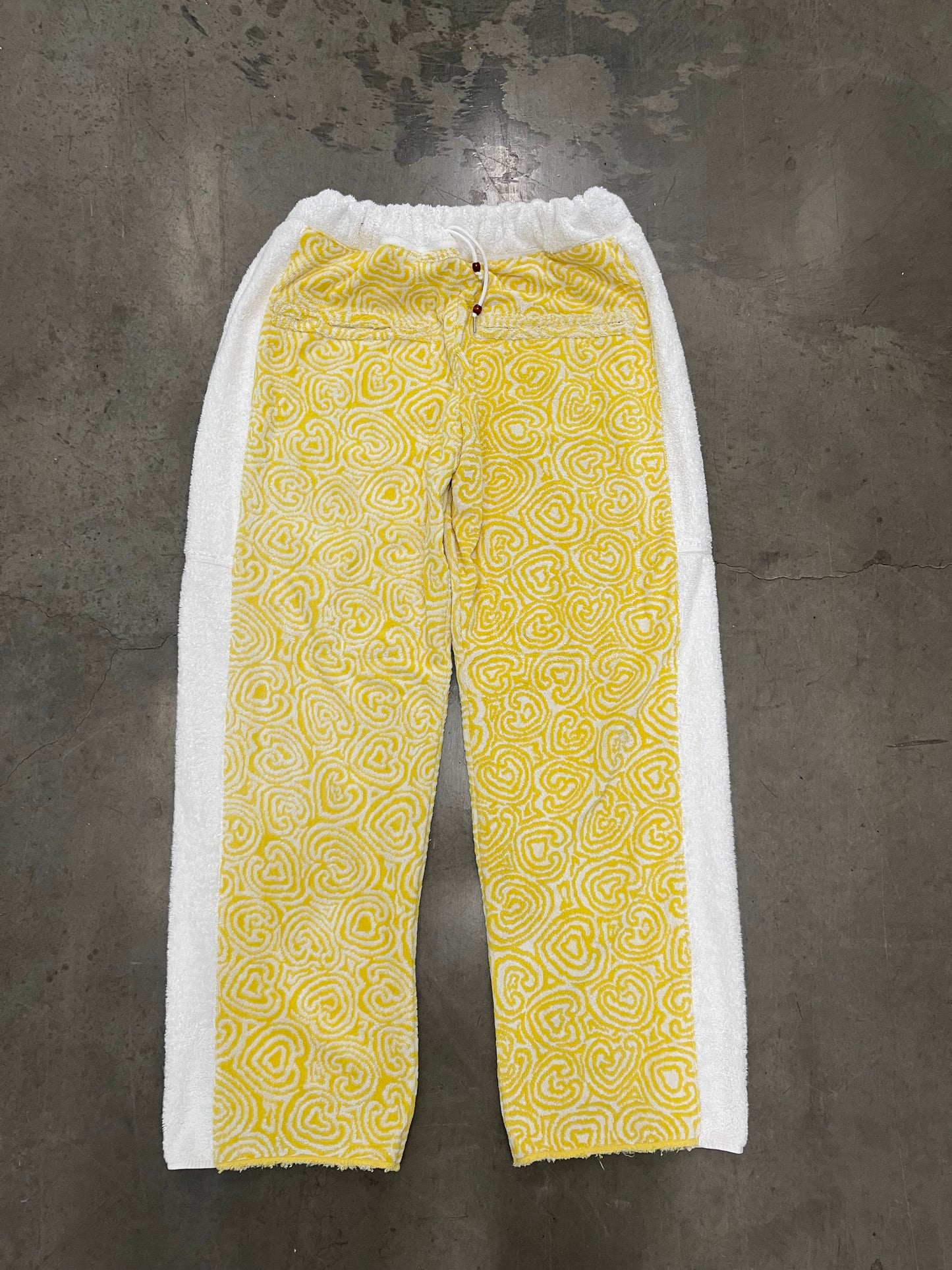 Bluesin’s “Pratesi” Vintage Abstract Swirl Towel Pants