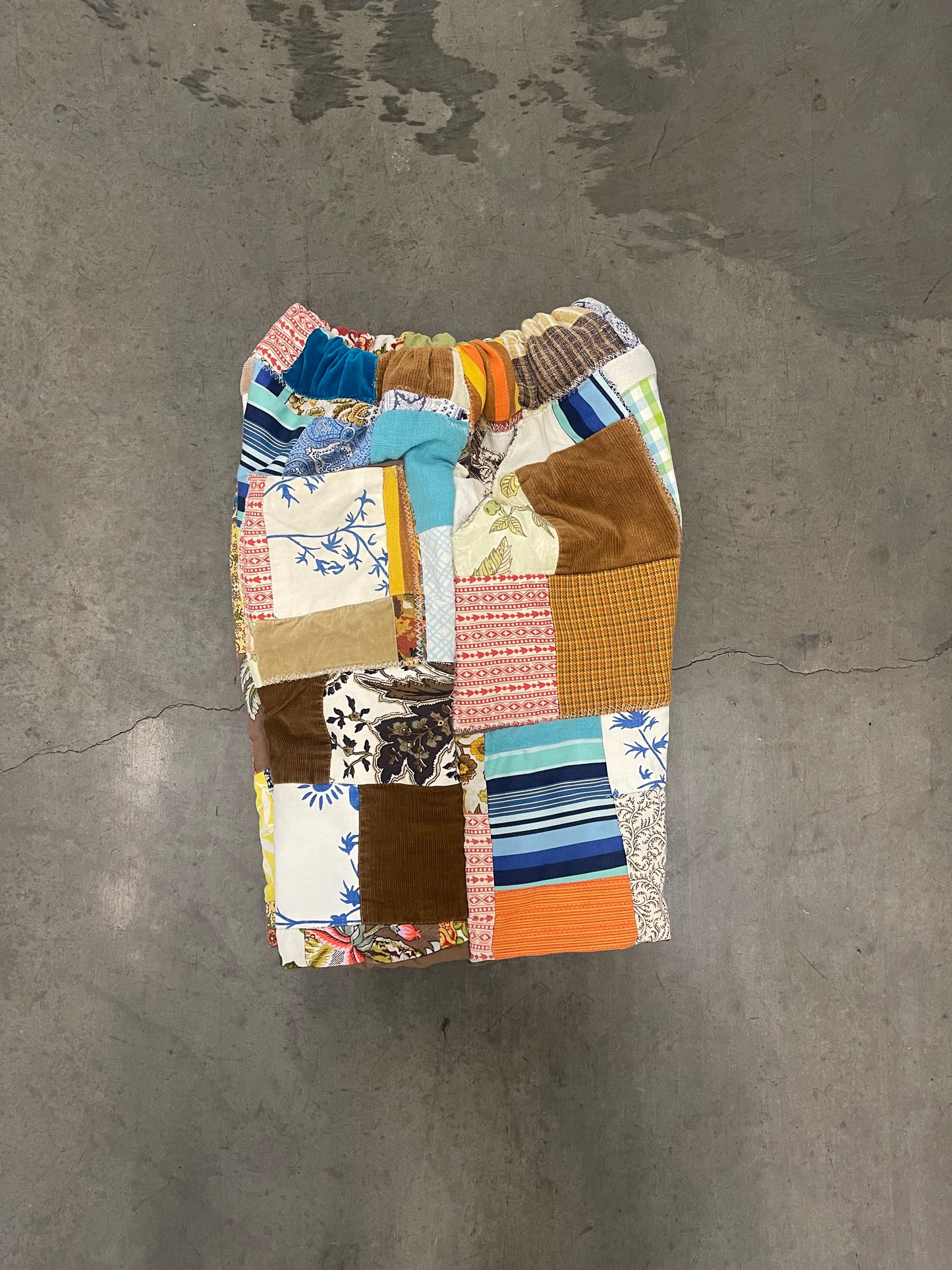 Bluesin’s “Relighted ” Quilted Patchwork Shorts