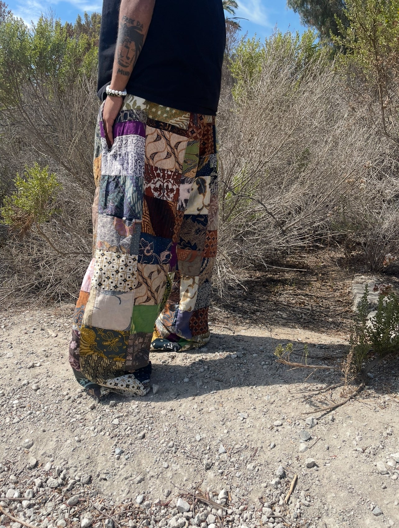 Bluesin’s “The Soundseather” Batik Patchwork Pants