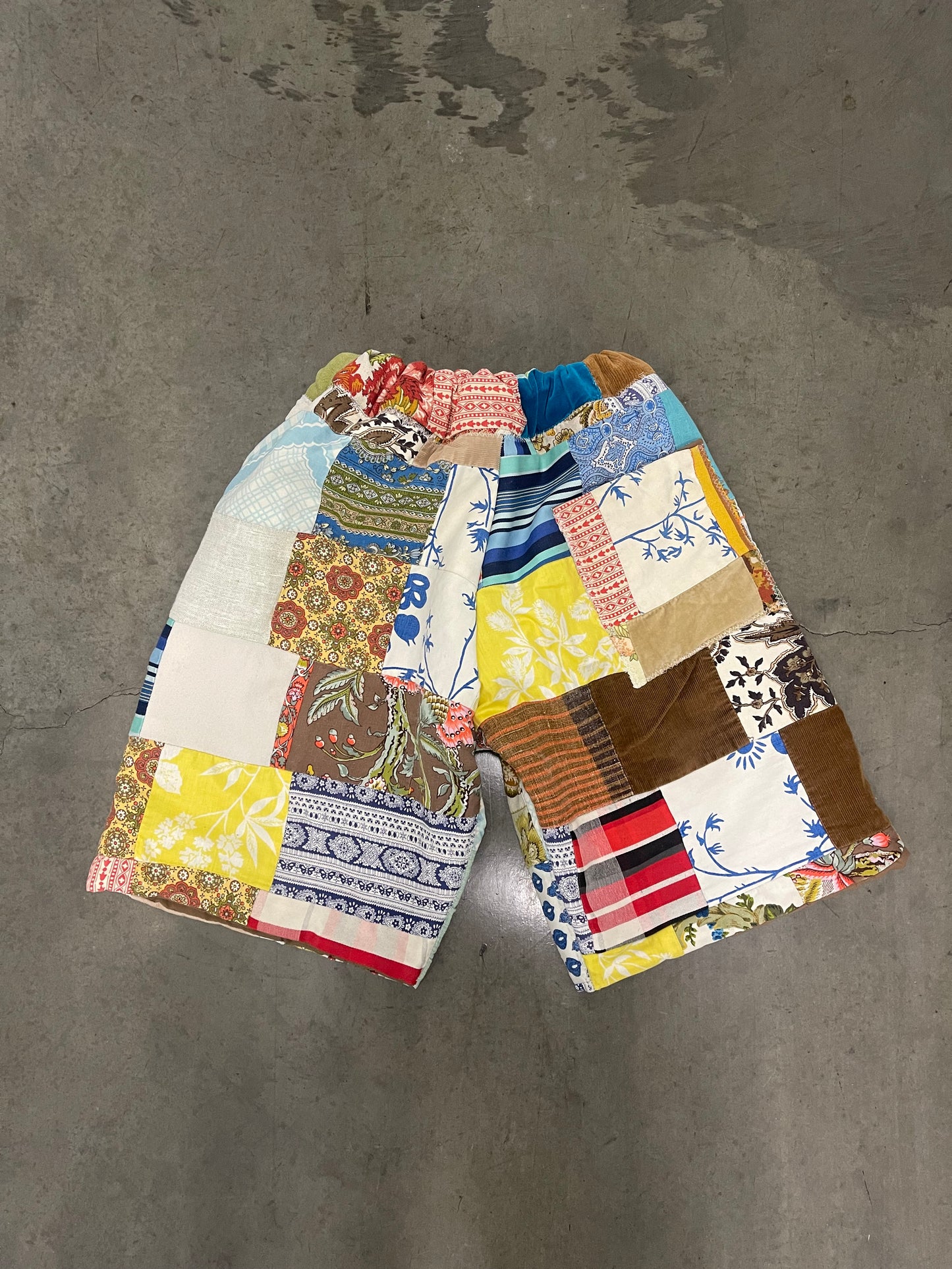 Bluesin’s “Relighted ” Quilted Patchwork Shorts