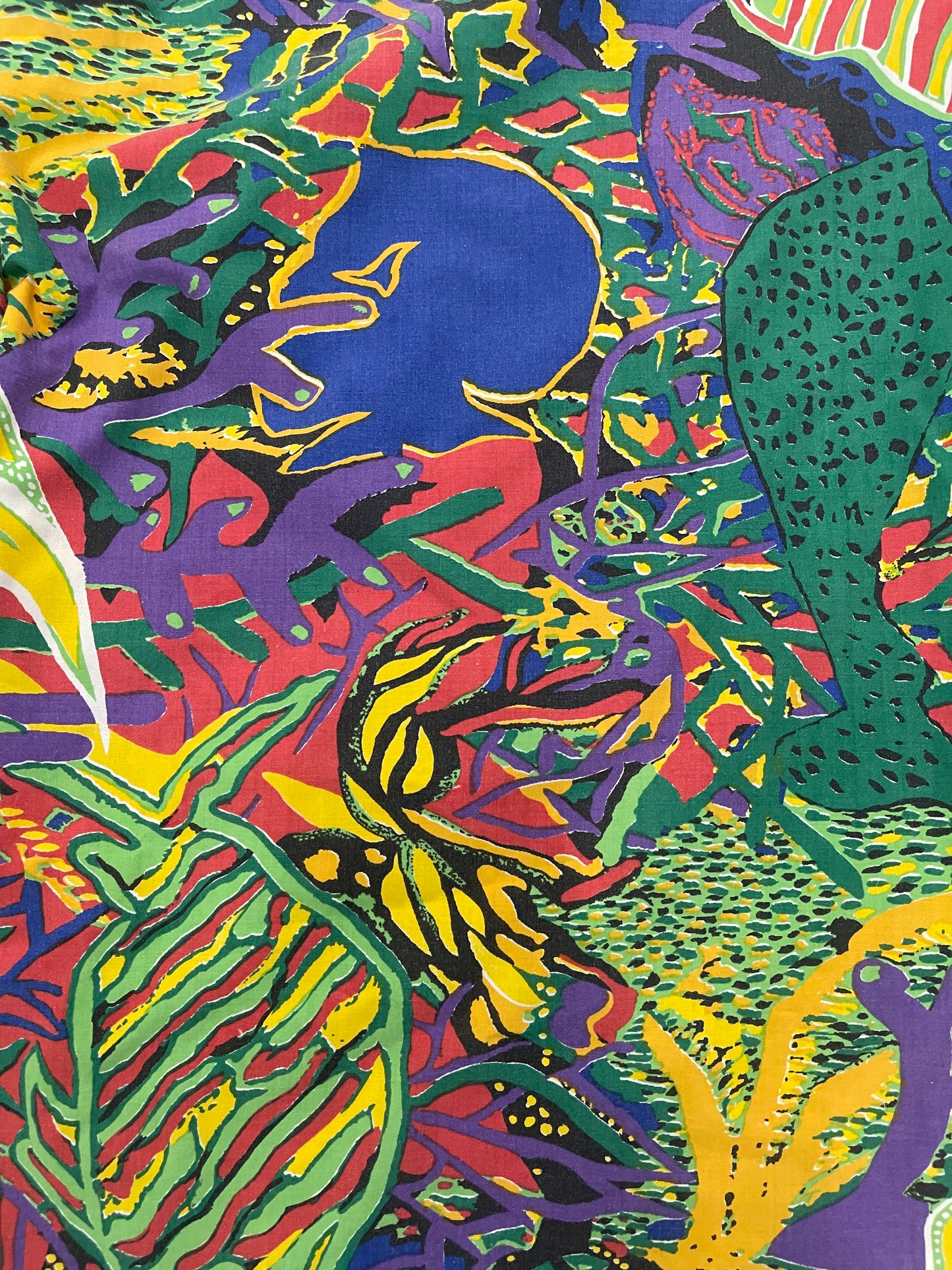 BLUESIN’S “TROPIKEE” TROPICAL FISH REEF VINTAGE ABSTRACT PANTS