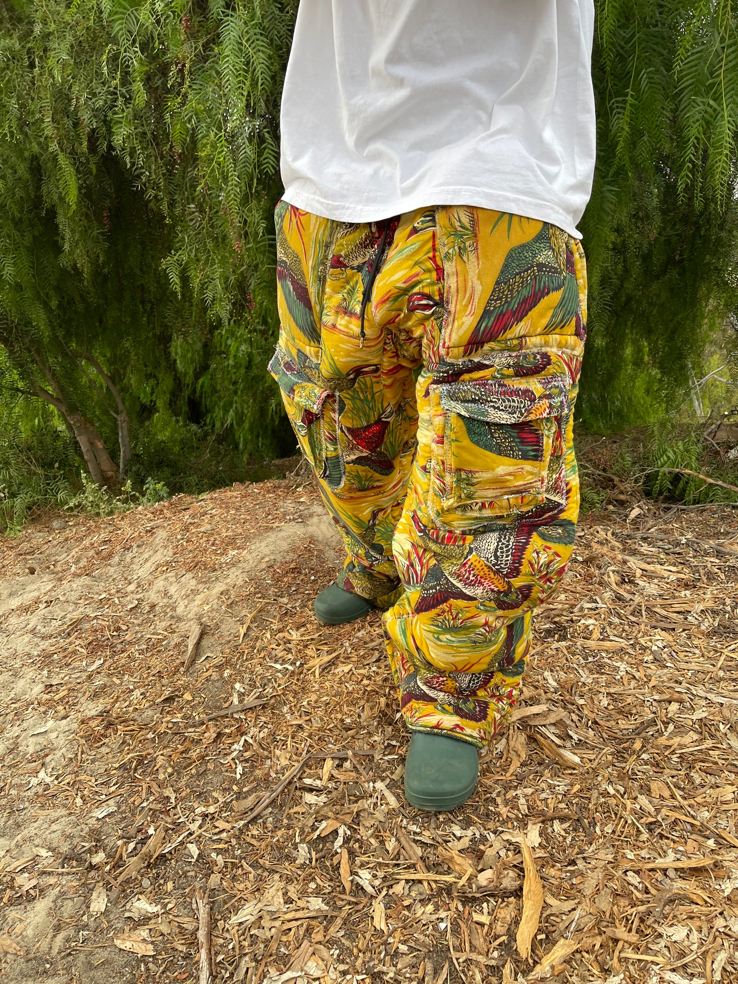 Bluesin’s “Anatidae Camo” Duck Camouflage Quilted Puffer Cargo Pants