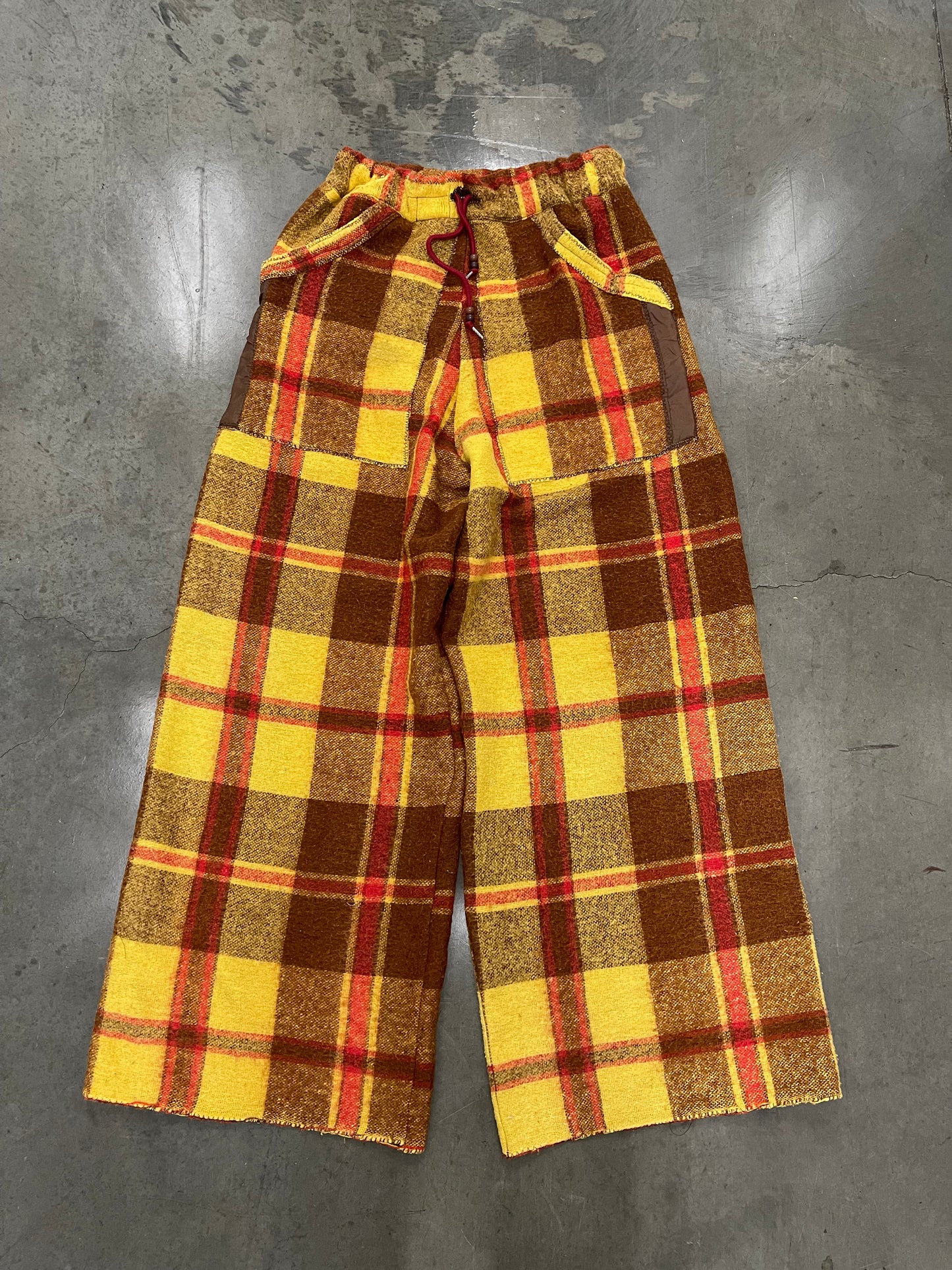 Bluesin’s “Patterned Attire” Plaid Vintage Wide Leg Pants