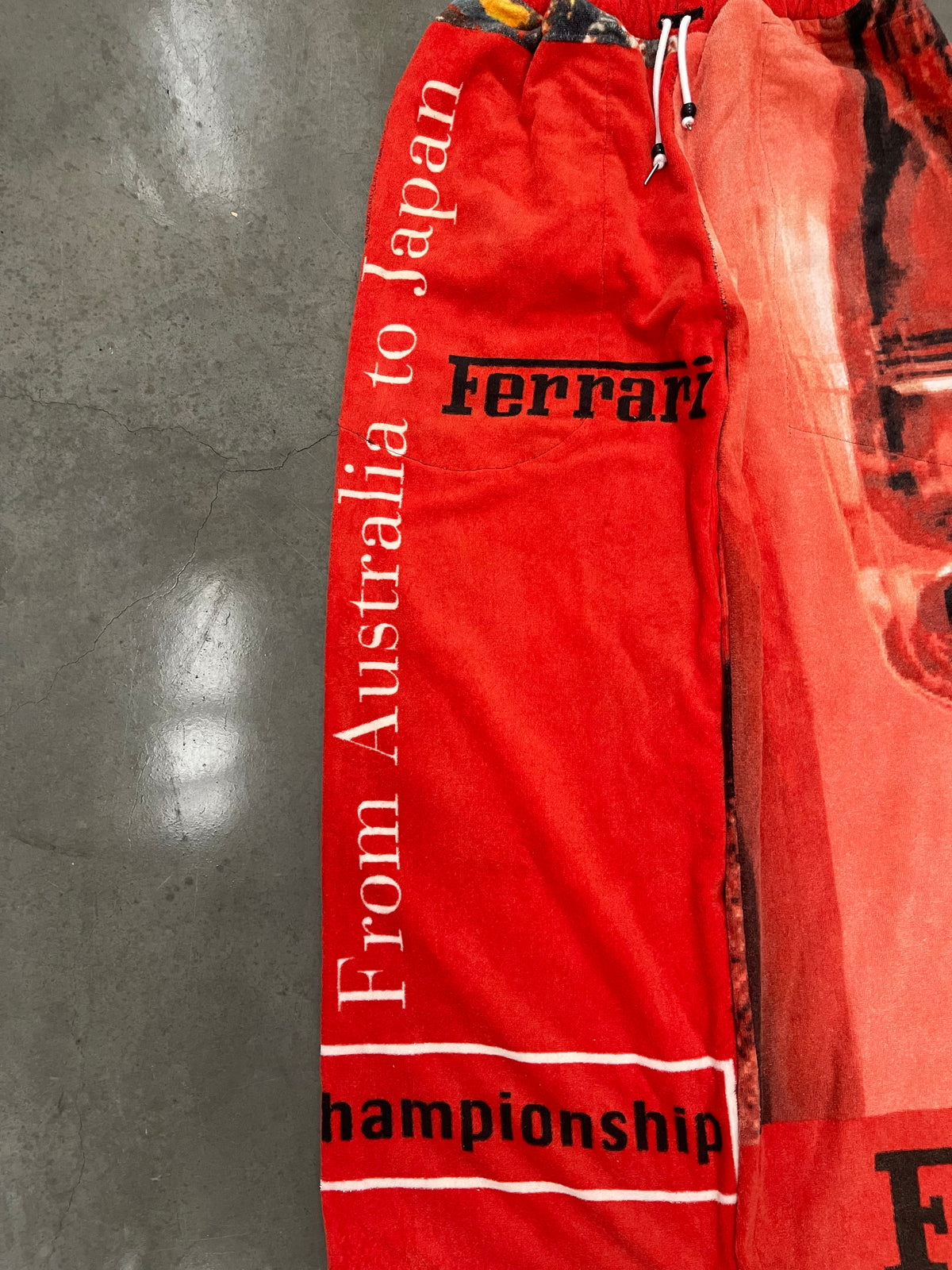 BLUESIN’S “FERRARI” WORLD CHAMPIONSHIPS VINTAGE TOWEL PANTS