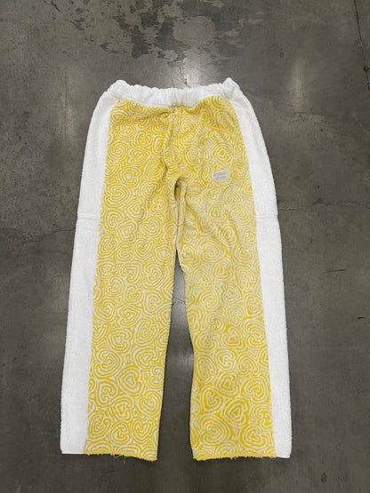 Bluesin’s “Pratesi” Vintage Abstract Swirl Towel Pants