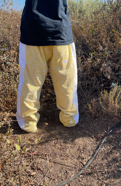 Bluesin’s “Pratesi” Vintage Abstract Swirl Towel Pants