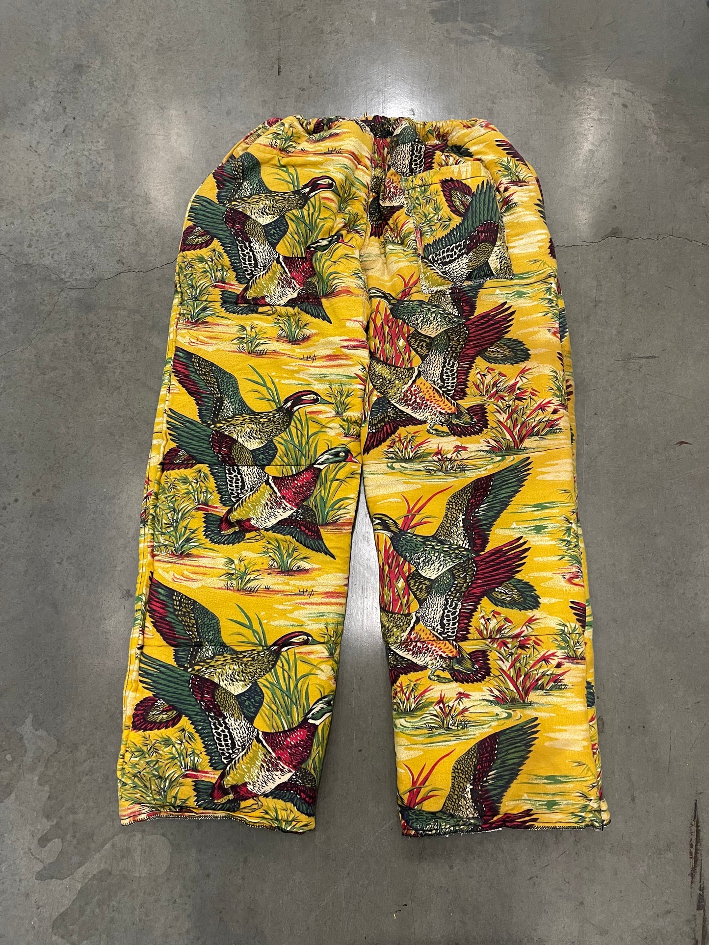 Bluesin’s “Anatidae Camo” Duck Camouflage Quilted Puffer Cargo Pants