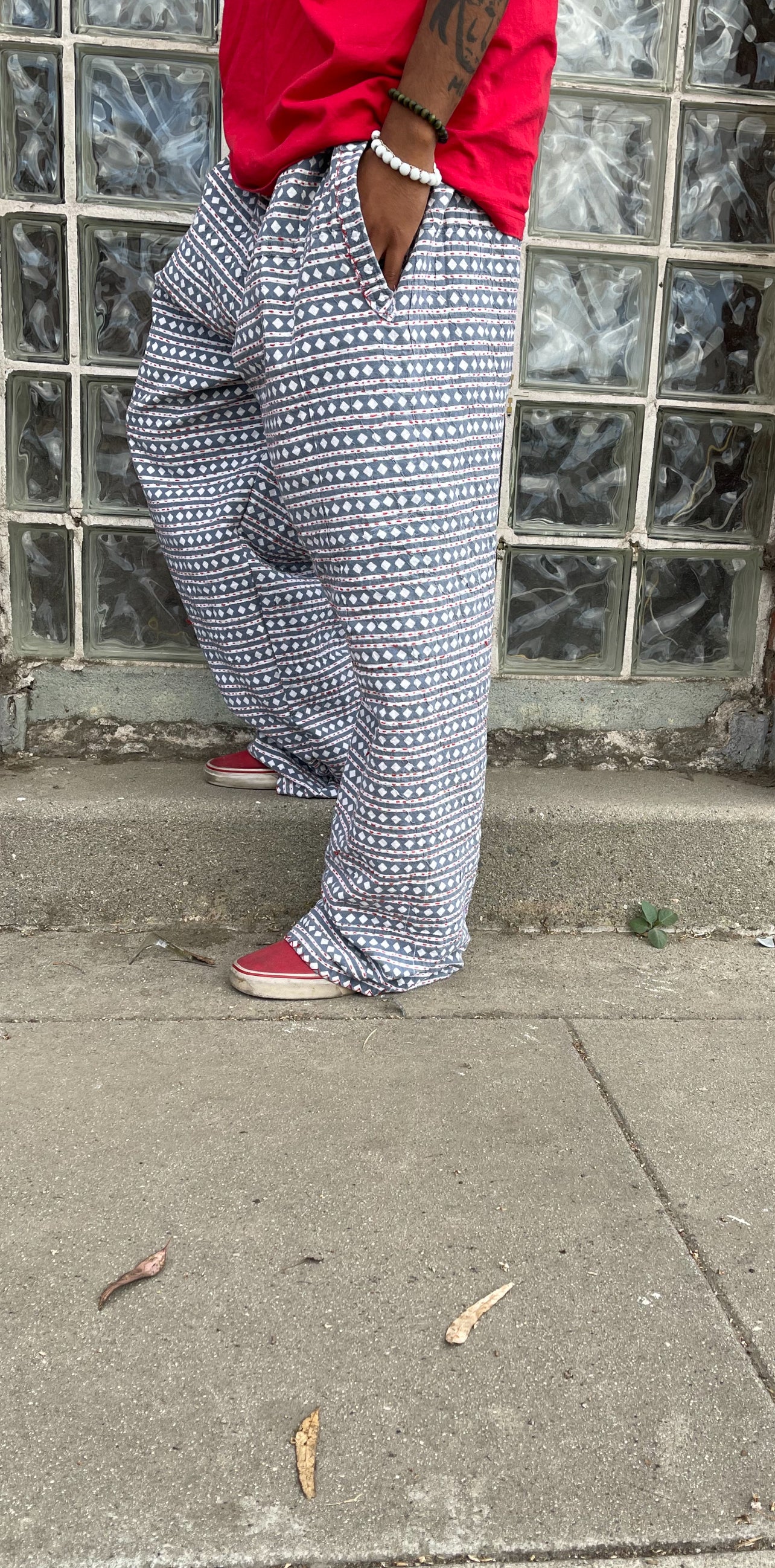 Bluesin’s “True Shape” Kantha Stitch Vintage Pants