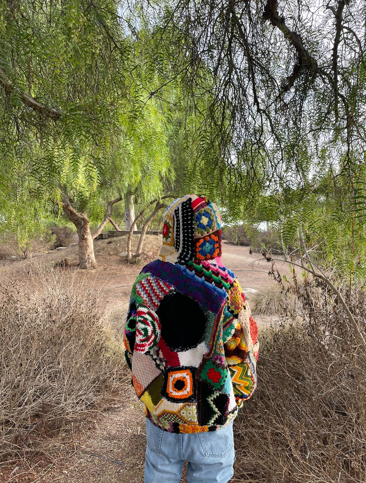 Bluesin’s “Amphibian” Chunky Crochet Heavyweight Hoodie