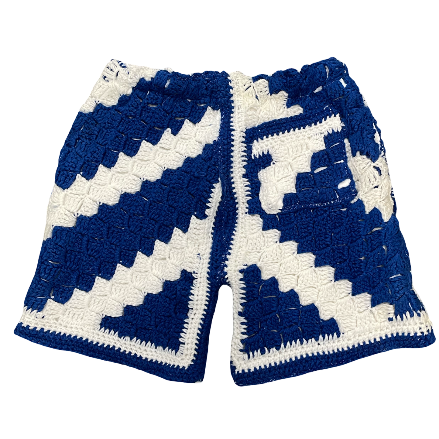 BLUESIN’S “SKYLINE BLUES” CROCHET SWEAT SHORTS