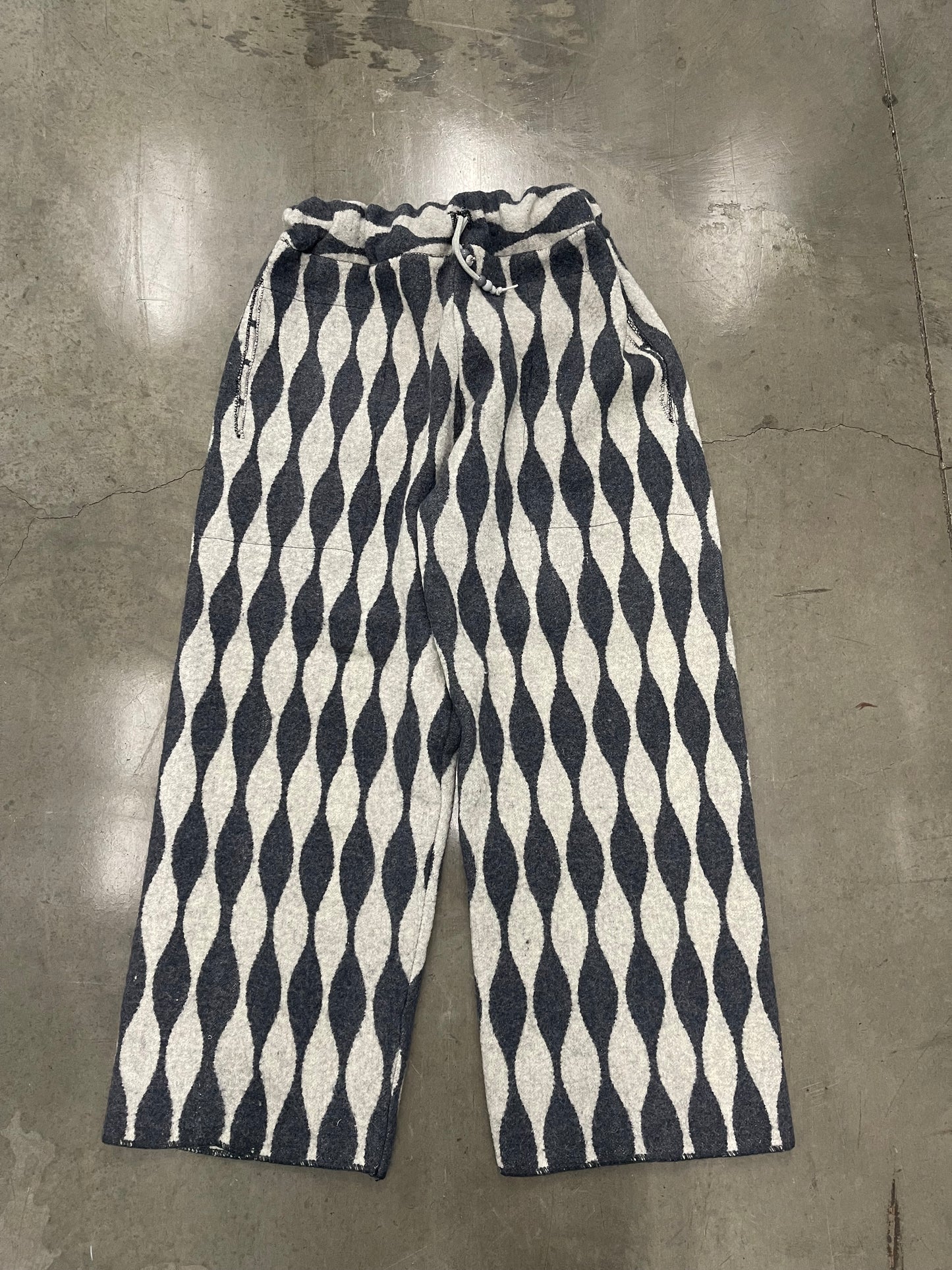 Bluesin’s “Touch Of Grey” Wool Blend Wide Leg Pants