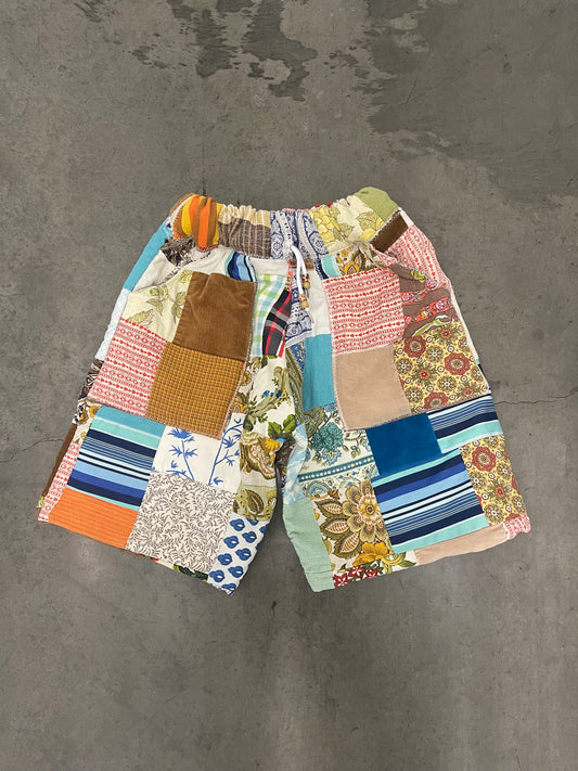 Bluesin’s “Relighted ” Quilted Patchwork Shorts