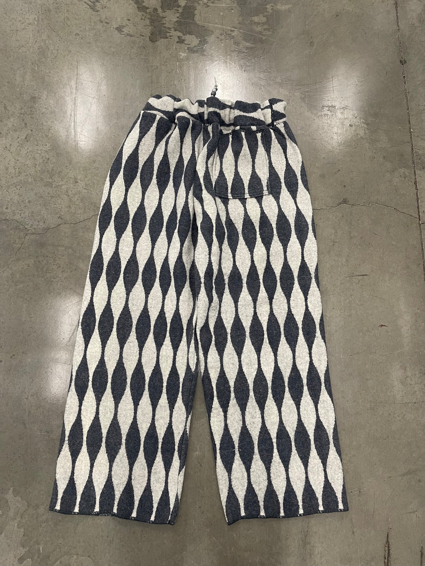 Bluesin’s “Touch Of Grey” Wool Blend Wide Leg Pants