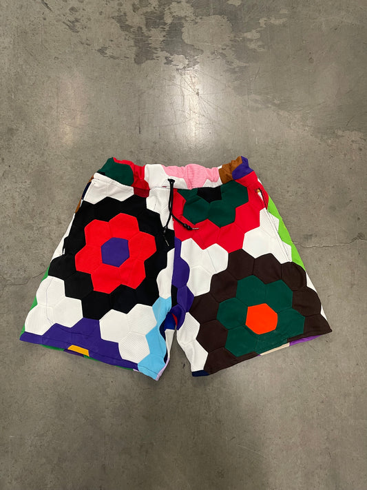 Bluesin’s “Springs Of The Petal” Vintage Polyester Quilted Shorts
