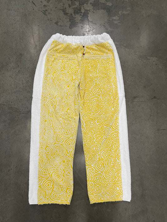 Bluesin’s “Pratesi” Vintage Abstract Swirl Towel Pants