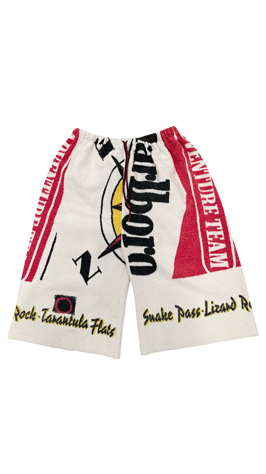 BLUESIN’S “ADVENTURE TEAM” MARLBORO VINTAGE TOWEL SHORTS