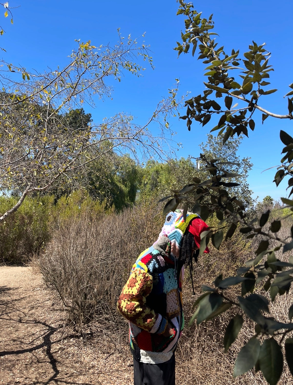 BLUESIN’S “FAR NEARAWAY SOUND” PATCHWORK CROCHET FULL ZIP HOODIE