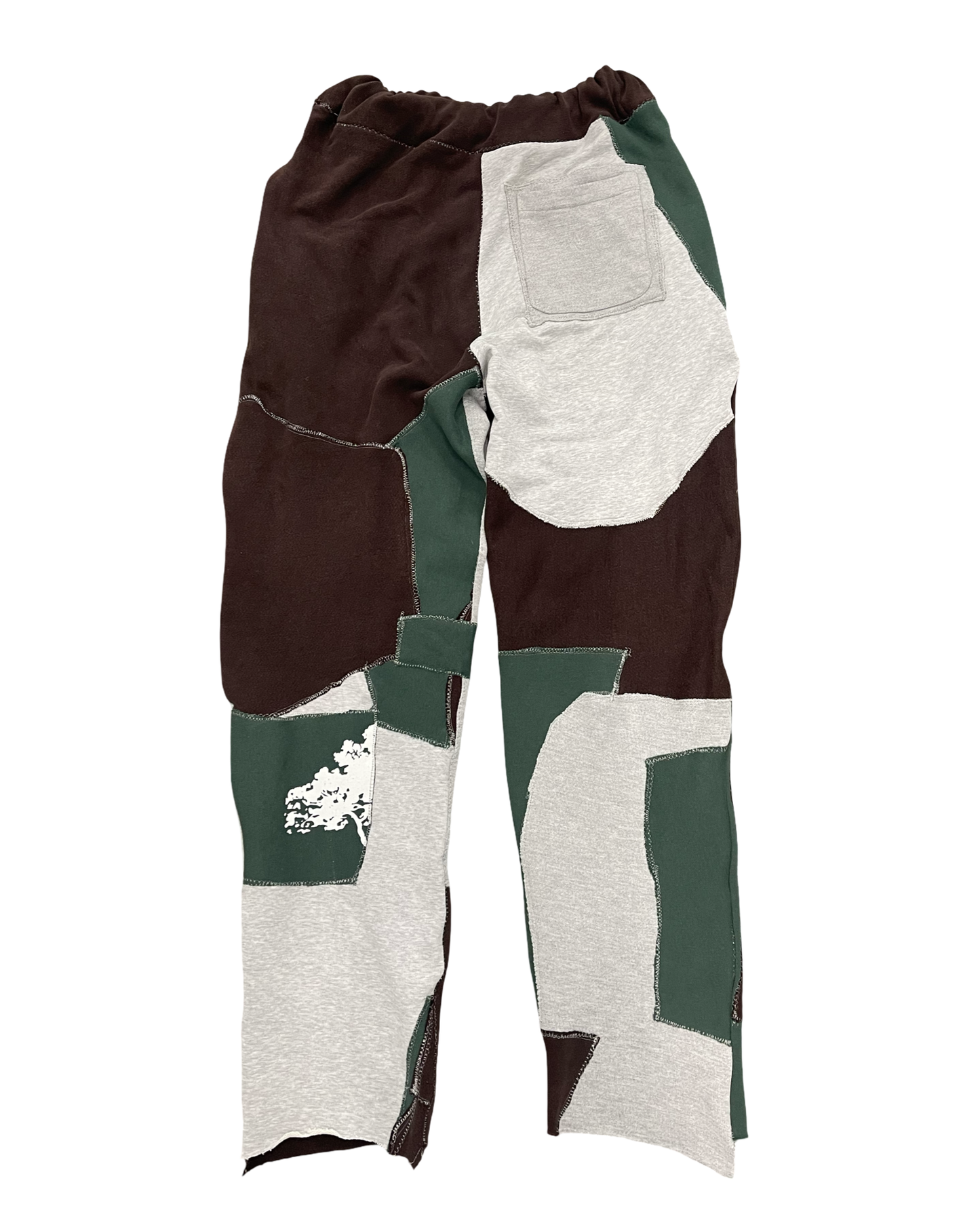 BLUESIN’S “SCHOOL” PATCHWORK SWEATPANTS