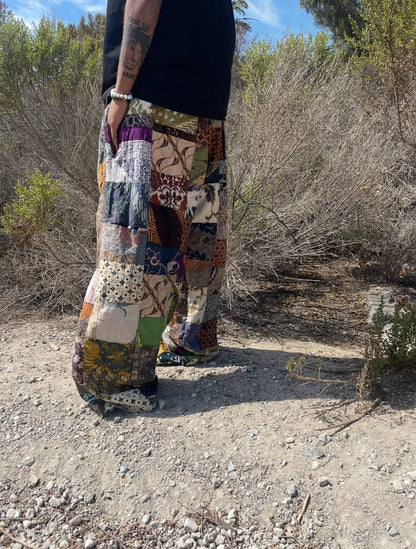 Bluesin’s “The Soundseather” Batik Patchwork Pants