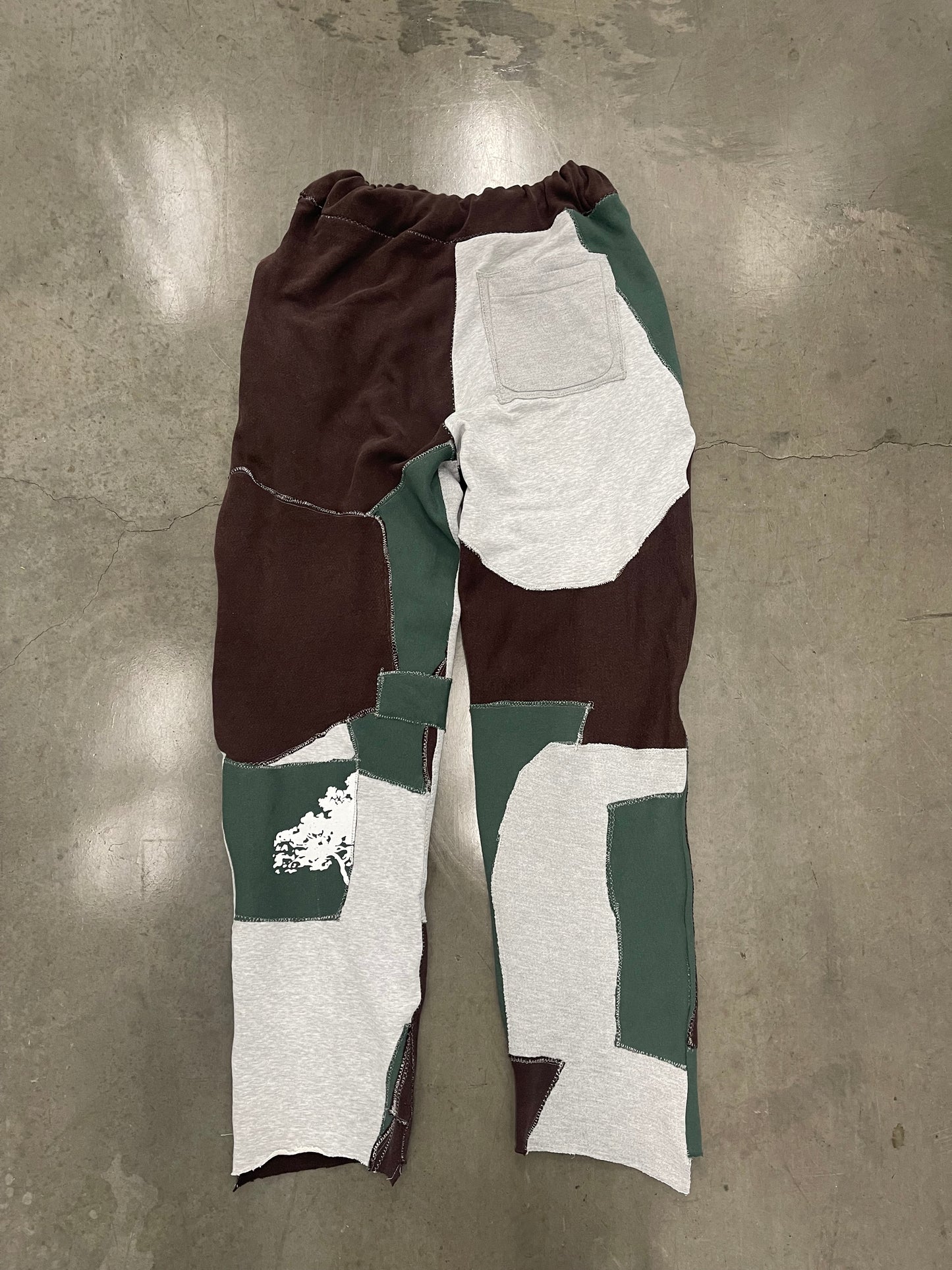 BLUESIN’S “SCHOOL” PATCHWORK SWEATPANTS