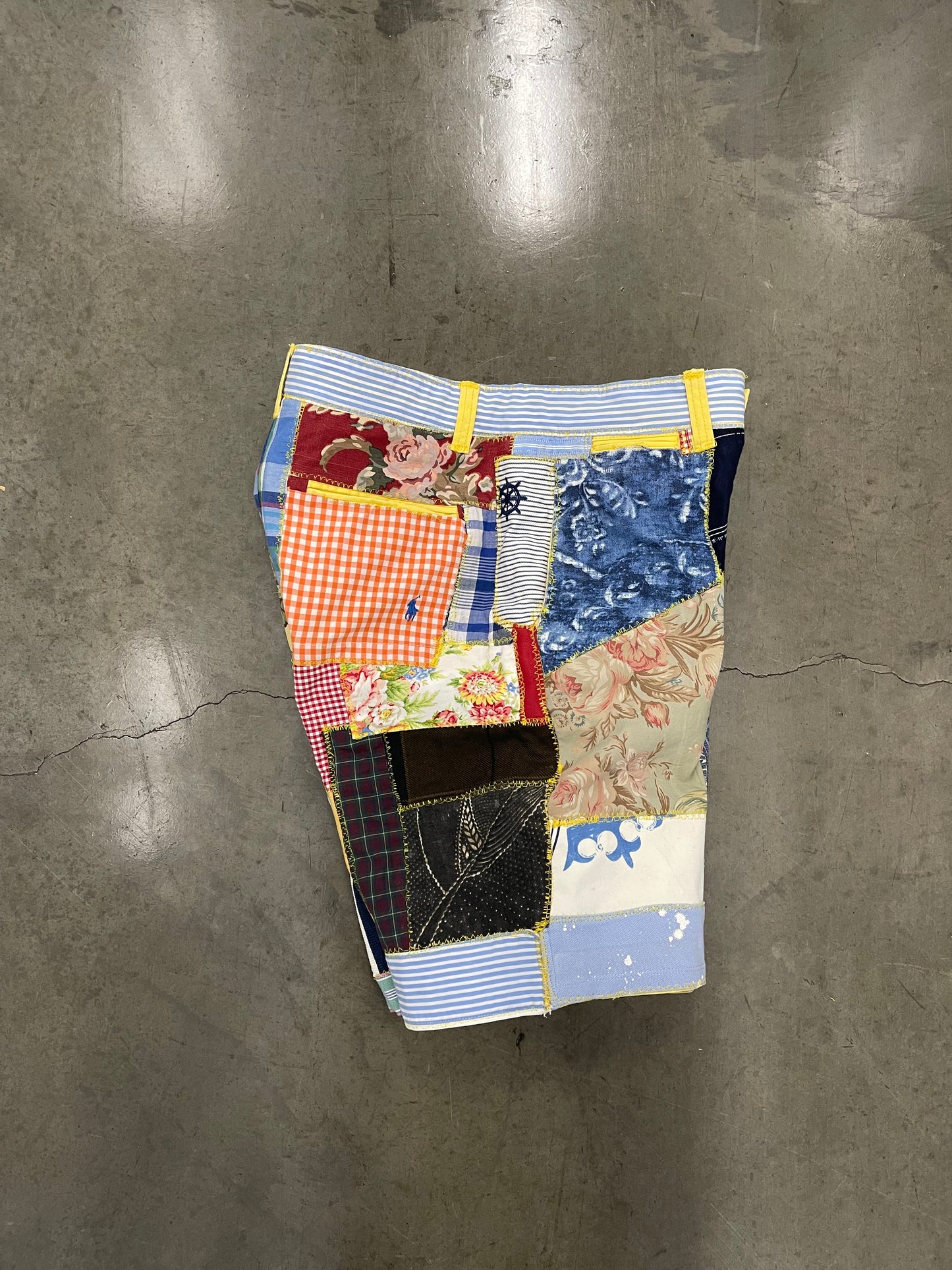 BLUESIN’S “NAUTICAL VOYAGE” RALPH LAUREN PATCHWORK CHINO SHORTS